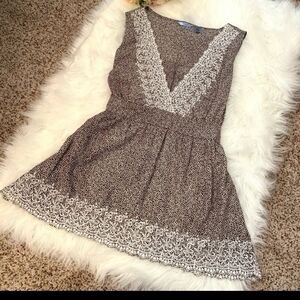 IZOD Sleeveless Embroidered‎ Tie Behind Top